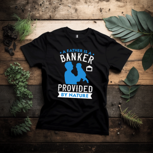 T shirt a father is banker provided by nature 1