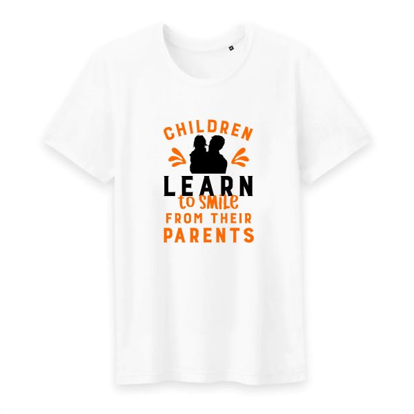 T shirt children learn to smile from their parents