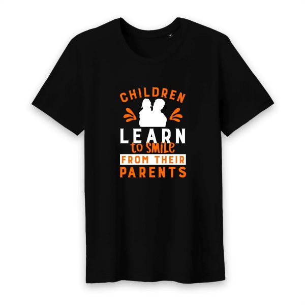 T shirt children learn to smile from their parents