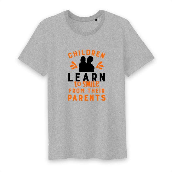 T shirt children learn to smile from their parents