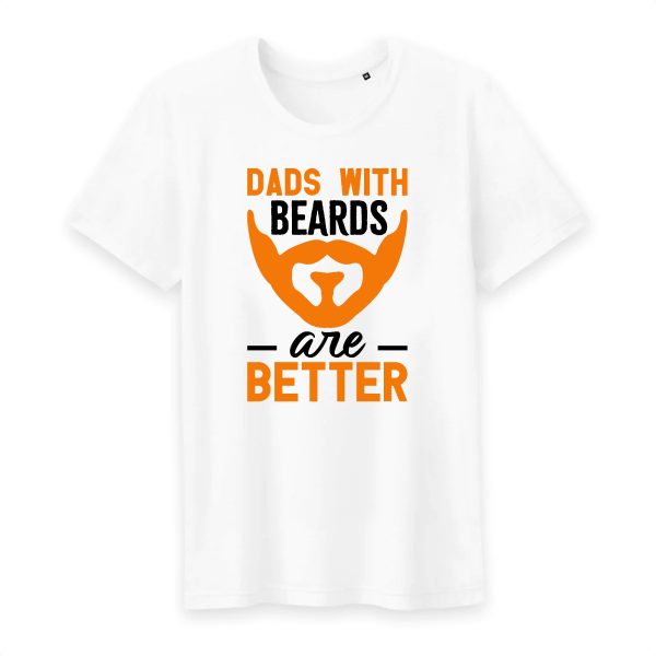 T shirt dads with beards are better