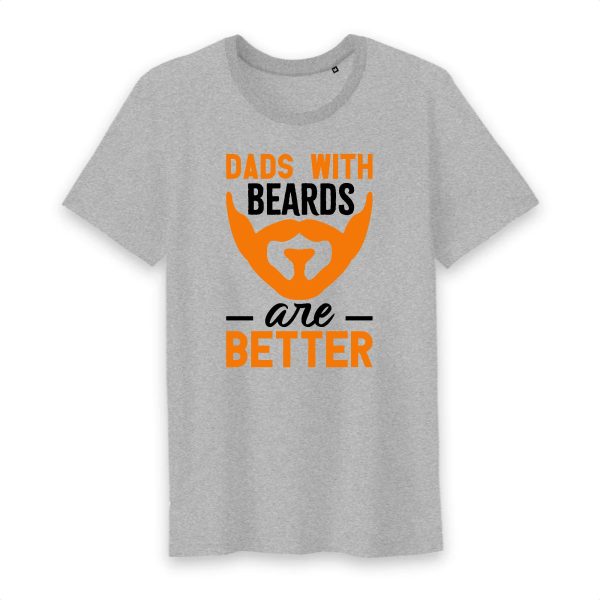 T shirt dads with beards are better