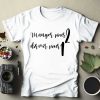 T-shirt femme Manger pour deux dormir pour un annonce grossesse