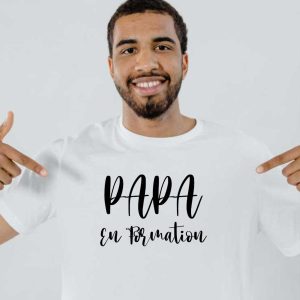 T shirt homme Papa en formation