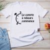 T-shirt le compte à rebours commence annonce grossesse femme
