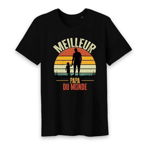 T shirt meilleur papa du monde sunset