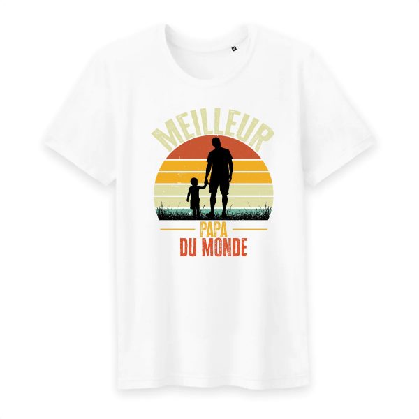 T shirt meilleur papa du monde sunset