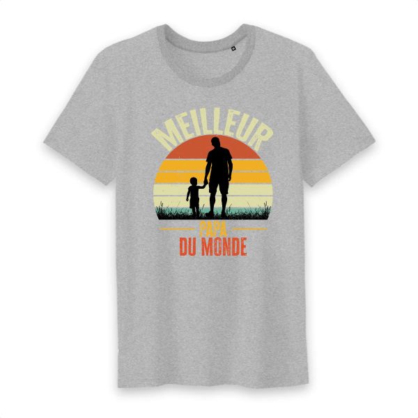 T shirt meilleur papa du monde sunset