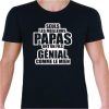 T-shirt seuls les meilleurs papas ont un fils genial