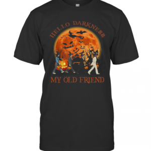 The Beatles Abbey Road Hello Darkness My Old Friend Halloween T-shirt