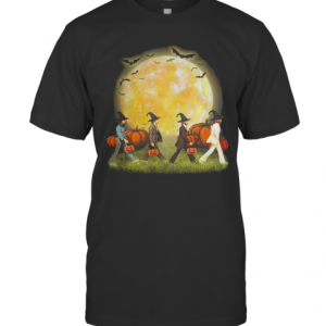 The Beatles Abbey Road Moon Pumpkins Halloween T-Shirt