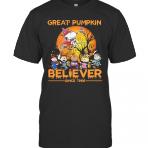 The Peanuts Snoopy Great Pumpkin Believer Since 1966 Halloween T-Shirt