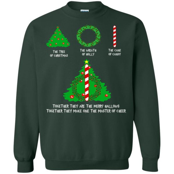 The Tree Of Christmas The Wreath Of Holly The Cane sweatshirt