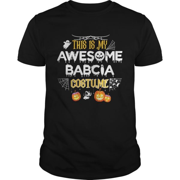 This Is My Awesome Grandma Babcia Costume Halloween shirt