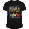 This Is My Human Costume Im Really A Llama Funny Halloween T-Shirt