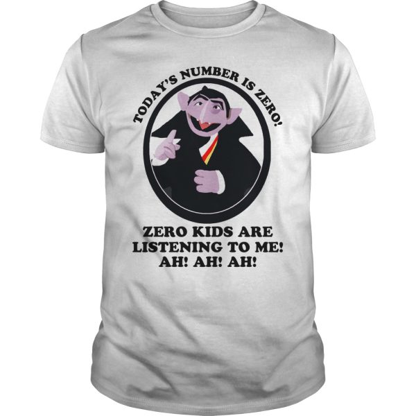 Todays number is zero zero kids are listening to me ah ah ah shirt