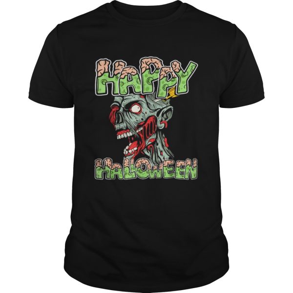 Top Happy Halloween Zombie Cartoon Funny shirt