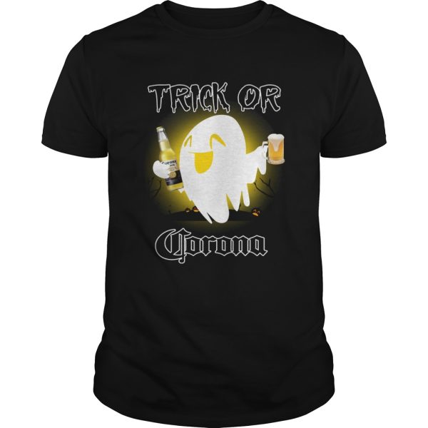 Trick or Corona ghost Halloween shirt