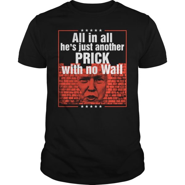 Trump all in all he’s just another prick with no wall shirt, hoodie, long sleeve