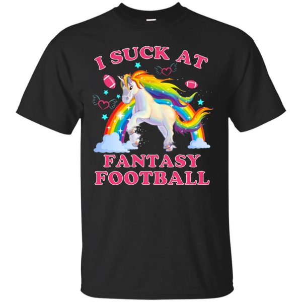 Unicorn I suck at fantasy football t-shirt, hoodie, long sleeve