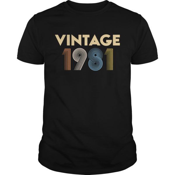 Vintage 1981 shirt, hoodie, long sleeve, ladies tee