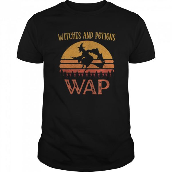 WAP Witches And Potions Retro Halloween Witch Shirt