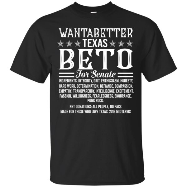 Wantabetter Texas Beto for Senate shirt, hoodie, long sleeve