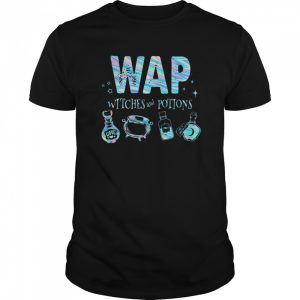 Wap witches and potions halloween hologram shirt