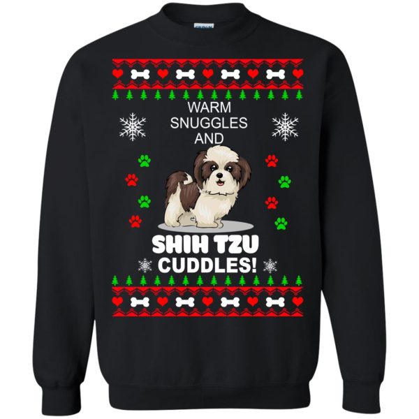 Warm snuggles and corgi Shih Tzu Christmas sweater, shirt, hoodie