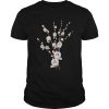 White cat willows flowers gift shirt, hoodie, long sleeve, ladies tee