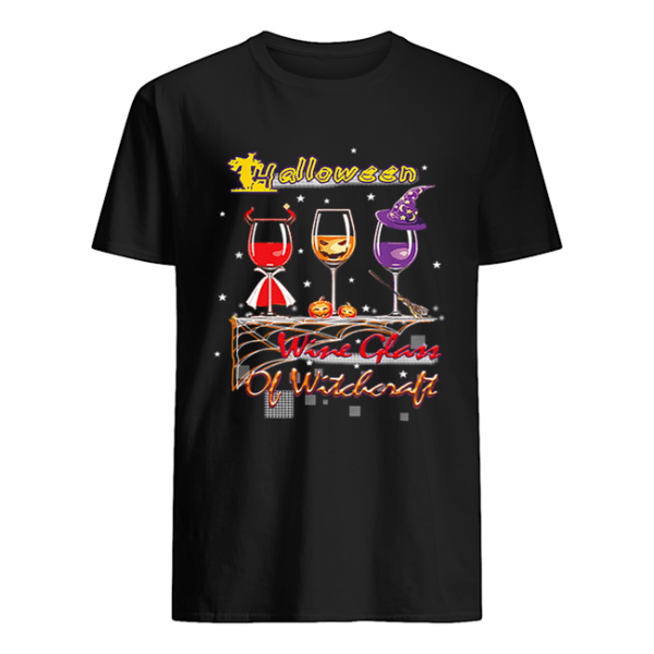 Wine Glass Of Witchcraft Halloween Funny shirt