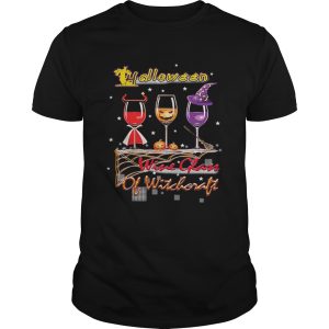 Wine Glass Of Witchcraft Halloween T-shirt