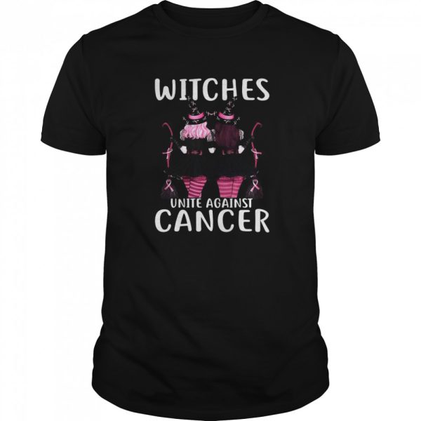 Witches United Against Cancer Wear Pink Halloween shirt