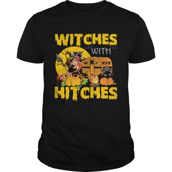 Witches With Hitches Funny Camping Halloween Girls Women Shirt