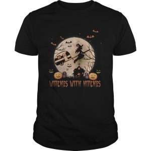 Witches With Hitches Funny Halloween Camping Inspired Moon shirt