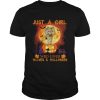 Wolf just a girl who loves wolves and halloween moon pumpkin shirt