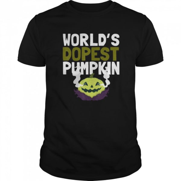 World’s Dopest Pumpkin Weed Marijuana halloween shirt