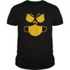 halloween Pumpkin wearing a mask 2020 Jackolantern shirt