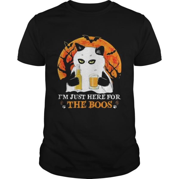 im just here for the boos moon blood halloween shirt