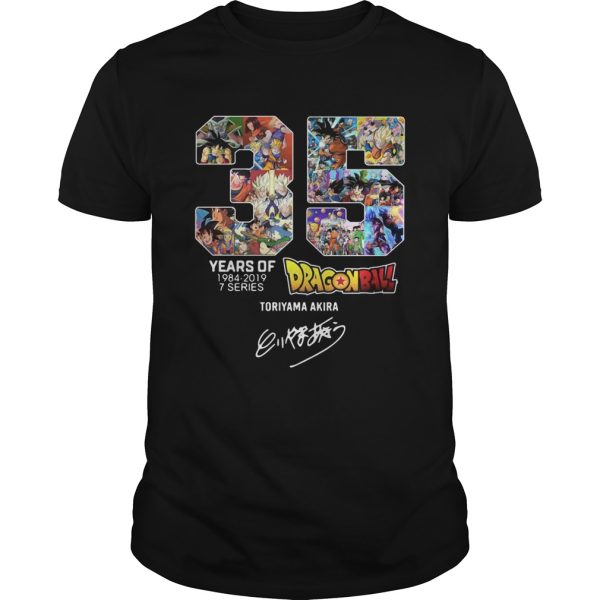 35 Years Dragon Ball of 19842019 7 series Toriyama Akira shirt