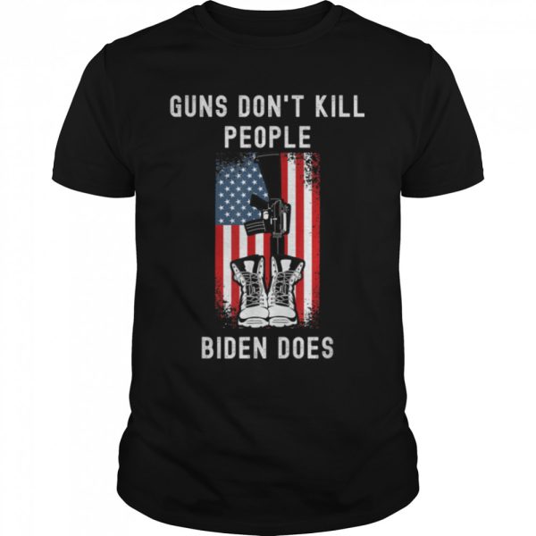 Anti Biden Patriotic Support the Troops T-Shirt