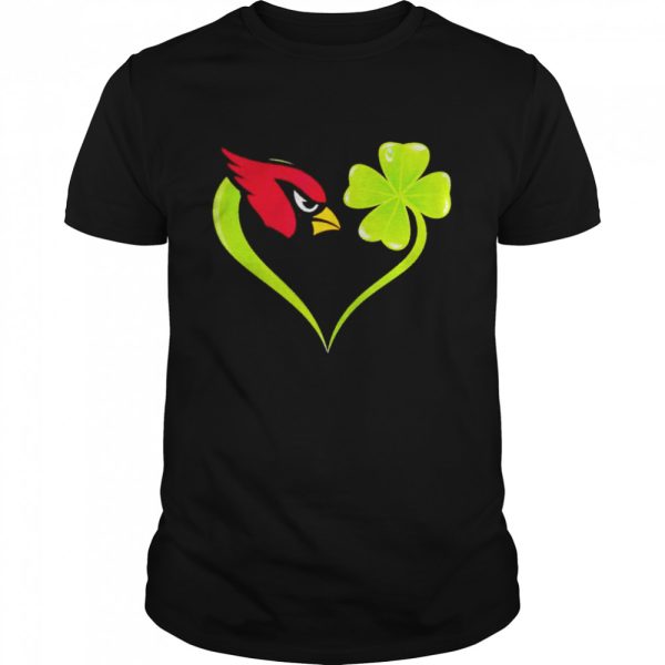 Arizona Cardinals shamrock heart St Patrick’s day shirt