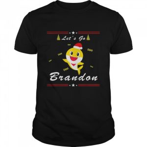 Baby Shark Yellow Let’s Go Brandon Christmas T-Shirt Baby Shark Yellow Let’s Go Brandon Christmas T-Shirt