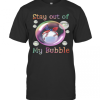Baseball Mask Stay Out Of My Bubble Covid 19 T-Shirt