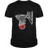 Basketball Valentines Day Love Heart Sport Lover Boys Girls T-Shirt