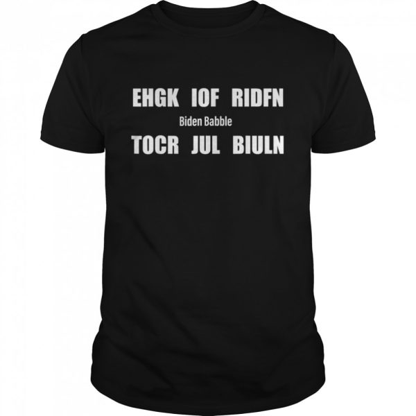 Biden Babble F J Biden Babble Christmas T-Shirt