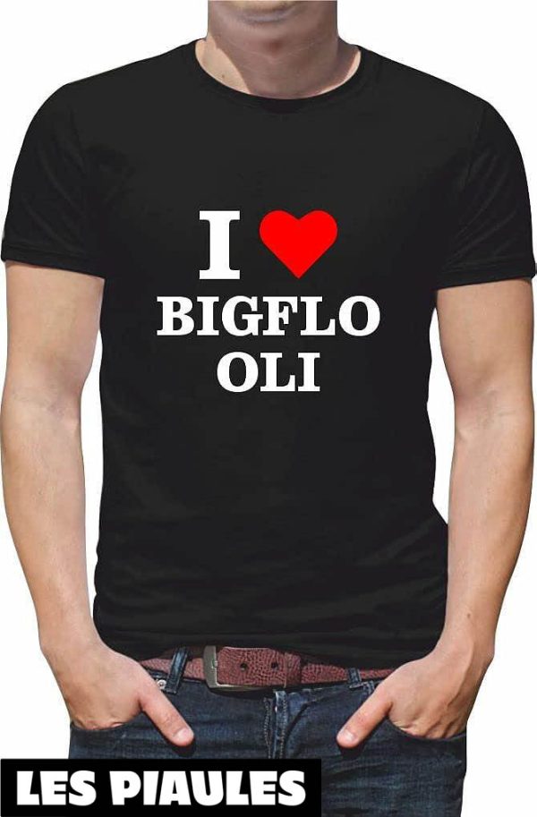 Bigflo Et Oli T-Shirt Chanteur I Love Bigflo Oli Duo Hip Hop