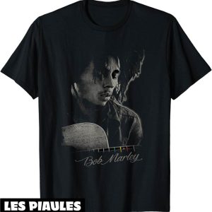 Bob Marley T-Shirt Catch A Fire Pour Guitare Chanteur Bob Marley T-Shirt Catch A Fire Pour Guitare Chanteur
