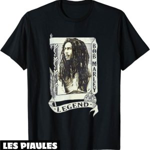Bob Marley T-Shirt Parchemin De Legende Chanteur Musicien Bob Marley T-Shirt Parchemin De Legende Chanteur Musicien