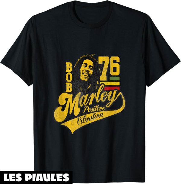 Bob Marley T-Shirt Positive Vibrations Football Chanteur